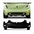 Para choque new beetle volkswagen de 1998 a 2005 dianteiro preto - Imagem 1