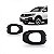 Grade lateral do para choque t cross volkswagen de 2019 a 2024 dianteiro lado esquerdo cinza sem furo com moldura inferior do para choque - Imagem 1