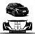 Para choque 208 peugeot de 2020 a 2024 dianteiro preto - Imagem 1