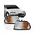 Lanterna civic honda de 1992 a 1995 lado direito dianteira cristal para cupê e hatchback - Imagem 1