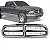 Grade do radiador dakota dodge de 1997 a 2005 cromada - Imagem 1