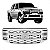 Grade do radiador ranger ford de 2010 a 2012 cromada - Imagem 1
