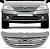 Grade do radiador c3 citroën de 2003 a 2008 com acabamento em primer - Imagem 2