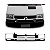 Grade do radiador trafic renault de 1993 a 2002 dianteira preto e branco - Imagem 1