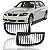 Grade do radiador 320 e 330 bmw de 2006 a 2008 lado direito cromada e preta - Imagem 1