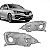 Carcaça de farol etios toyota de 2012 a 2021 lado esquerdo cinza - Imagem 1