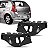 Suporte guia de para choque sandero renault de 2008 a 2014 traseiro lado esquerdo - Imagem 1
