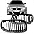 Grade do radiador 320 bmw de 2009 a 2012 lado esquerdo cromada com friso cromado - Imagem 1