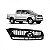 Grade do radiador hilux toyota de 2009 a 2011 preta com moldura inferior do para choque cinza para picape - Imagem 1