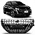 Grade do radiador 208 peugeot de 2020 a 2024 carcaça preta com pontos cromados - Imagem 1