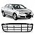 Grade de para choque jetta volkswagen de 2006 a 2010 central dianteira filetada - Imagem 1