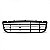 Grade de para choque jetta volkswagen de 2006 a 2010 central dianteira filetada - Imagem 2