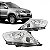 Farol hilux sw4 toyota de 2012 a 2015 lado esquerdo cromado manual - Imagem 1