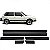 Friso brasília volkswagen de 1973 a 1984 lateral preto perfil baixo seis peças - Imagem 1
