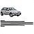 Friso gol volkswagen de 2006 a 2008 lateral preto geração quatro quatro portas seis peças - Imagem 1