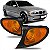 Lanterna série 3 bmw de 2002 a 2005 dianteira lado esquerdo âmbar e fumê - Imagem 1