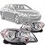 Farol malibu chevrolet de 2010 a 2012 lado esquerdo cromado elétrico sem lâmpada - Imagem 1