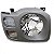 Farol xterra nissan de 2003 a 2008 lado esquerdo moldura cinza - Imagem 2