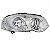 Farol palio fiat de 2009 a 2020 e siena fiat de 2009 a 2012 lado esquerdo cromado tipo bola - Imagem 2