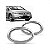 Moldura inferior para choque para farol auxiliar civic honda de 2007 a 2008 cromada par - Imagem 1