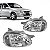 Farol corsa chevrolet de 2000 a 2009 lado esquerdo carcaça cinza - Imagem 1