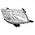 Farol hilux toyota de 2012 a 2015 lado esquerdo manual H4 para picape - Imagem 2