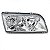 Farol s40 volvo de 1999 a 2003 lado esquerdo lente lisa - Imagem 2