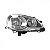 Farol polo volkswagen de 2007 a 2011 lado direito cromado manual - Imagem 2