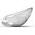 Lente de farol s10 chevrolet de 2012 a 2016 lado esquerdo - Imagem 2