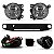 Kit farol auxiliar up volkswagen de 2014 a 2016 com grade sem aro cromado - Imagem 2