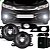 Kit farol auxiliar city honda de 2014 a 2017 com grade e aro cromado - Imagem 2