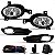 Kit de farol auxiliar hrv honda de 2015 a 2018 com grade e aro cromado - Imagem 2