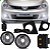 Kit de farol auxiliar tiida nissan de 2011 a 2013 com grade - Imagem 2