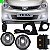 Kit de farol auxiliar tiida nissan de 2011 a 2013 com grade - Imagem 1