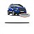 Friso da grade do radiador ecosport ford de 2018 a 2021 superior cinza escuro - Imagem 1