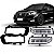 Kit farol auxiliar kicks nissan de 2017 a 2021 LED luz diurna - Imagem 2