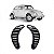Moldura inferior para choque da entrada de ar fusca e variant volkswagen lado esquerdo - Imagem 1