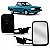 Retrovisor pampa ford de 1985 a 1990 lado esquerdo ou direito externo reversível - Imagem 1