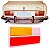 Lente de lanterna variant e tl volkswagen de 1973 a 1977 traseira lado esquerdo tricolor com ré modelo moderno - Imagem 1