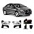 Kit de farol auxiliar city honda de 2009 a 2011 com aro cromado - Imagem 1