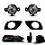 Kit de farol auxiliar versa nissan de 2011 a 2014 com grade - Imagem 2