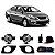 Kit de farol auxiliar versa nissan de 2011 a 2014 com grade - Imagem 1