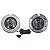 Kit de farol auxiliar pajero mitsubishi de 2008 a 2010 com aro cromado completo - Imagem 1