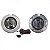 Kit de farol auxiliar pajero mitsubishi de 2008 a 2010 com aro cromado completo - Imagem 2