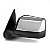 Retrovisor externo ranger ford de 2010 a 2012 lado esquerdo cromado manual - Imagem 2