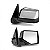 Retrovisor externo ranger ford de 2010 a 2012 lado esquerdo cromado manual - Imagem 3