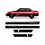 Friso lateral monza chevrolet de 1991 a 1993 preto SLE duas portas seis peças - Imagem 1