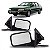 Retrovisor externo versailles ford de 1991 a 1996 lado direito verde escuro com controle manual - Imagem 1