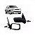 Retrovisor externo fiesta ford de 1996 a 2002 lado esquerdo com controle manual para 2 e 4 portas - Imagem 1