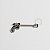 MM14 Piercing Mamilo Revólver banho Rodio - Imagem 1